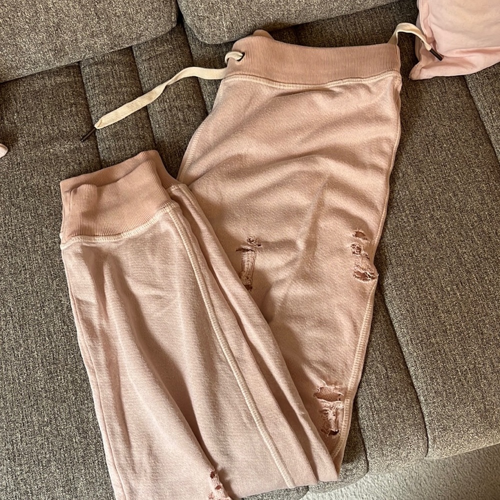 Distressed joggers